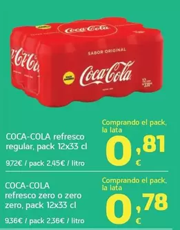 Coca-Cola - Refresco Regular