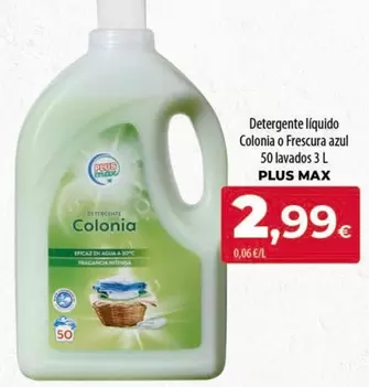 Plus - Detergente Líquido Colonia Frescura Azul