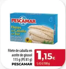 Pescamar - Filete De Caballa En Aceite De Girasol