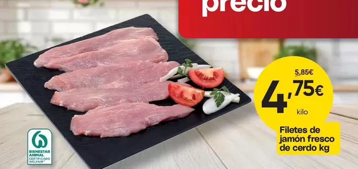 Filetes De Jamón Fresco De Cerdo