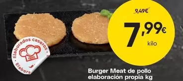 Froiz - Burger Meat De Pollo Elaboracion Propia