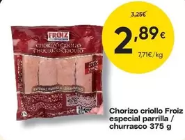 Froiz - Chorizo Criollo  Especial Parrilla / Churrasco