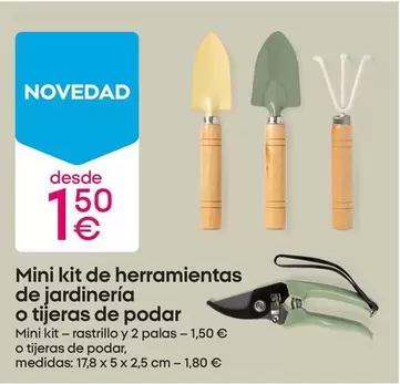 Mini Kit De Herramientas De Jardineria O Tijeras De Podar