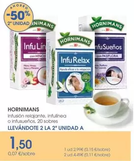 Hornimans - Infusion Relajante, Infulinea O Intuyeños, 20 Sobres