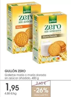 Gullón - Galletas Maria O Maria Dorada Sin Azucar Anadido