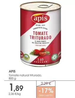 Apis - Tomate Natural Triturado