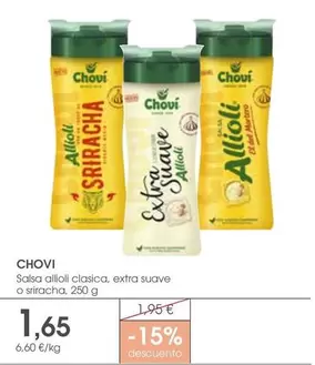 chovi - Salsa Alloli Clasica, Extra Suave O Sriracha