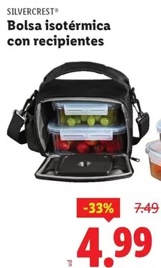 SilverCrest - Bolsa Isotérmica Con Recipientes