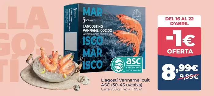 La Sirena - Langostino Vannamei Cocido