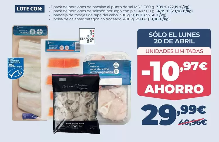 Abril - Lote Con Cápsulas De Bacalao