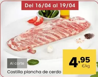 Costilla Plancha De Cerdo