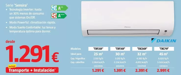 Daikin - Serie 'Sensira'