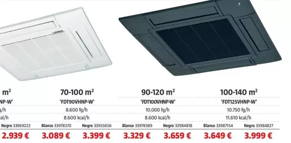 Mitsubishi - Casettes 50-70 M² 'FDT71VHNP-W'