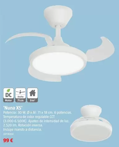 Ventiladores Con Aspas Retractiles 'Nuna XS'