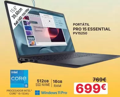 Portátil Pro 15 Essential PV15250