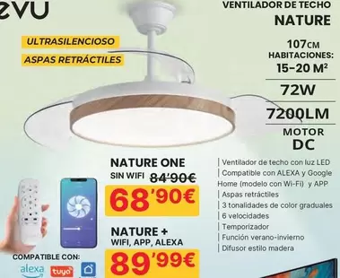 Nature - Ventilador De Techo