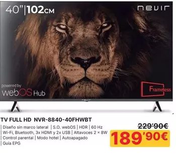 Nevir - TV Full HD NVR-8840-40FHWBT