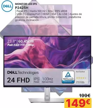 Dell - Monitor Led Ips P2425h