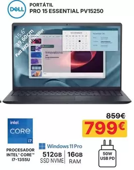 Dell - Portátil Pro 15 Essential