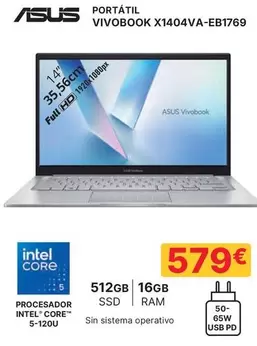Asus - Portátil Vivobook X1404va-eb1769