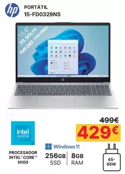 HP - Portátil 15-Fd0329ns