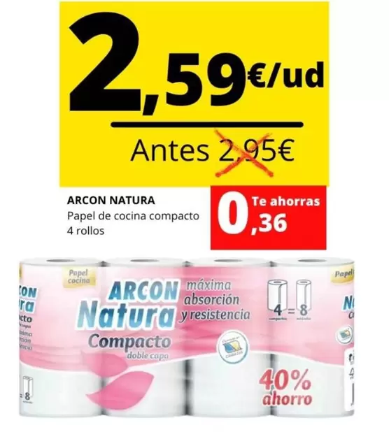 Arcón Natura - Papel De Cocina Compacto