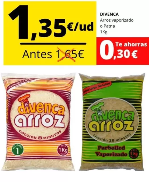 Divenca - Arroz Vaporizado O Patna