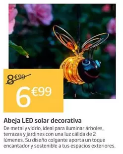 Solar - Abeja Led  Decorativa