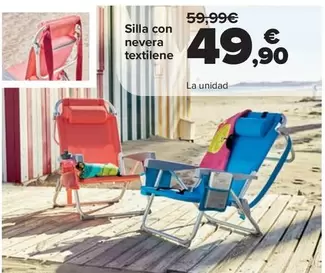 Silla Con Nevera Textilene