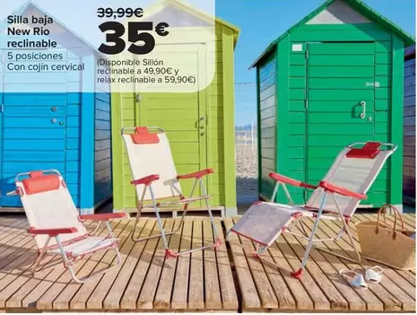 Silla Baja New Rio Reclinable