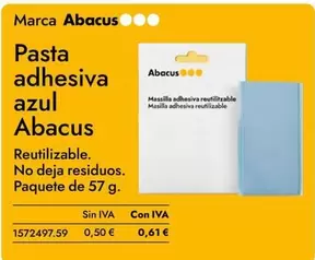 Abacus - Pasta Adhesiva Azul