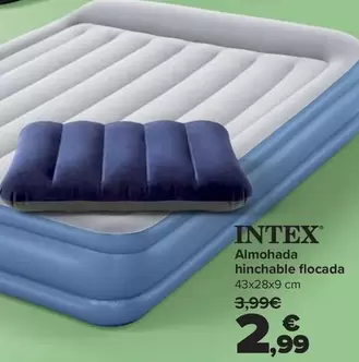 Intex - Almohada Hinchable Flocada