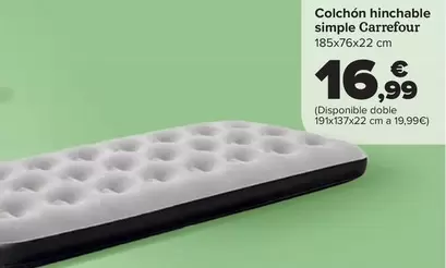 Carrefour - Colchon Hinchable Simple