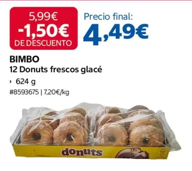 Bimbo - 12 Donuts Frescos Glacé