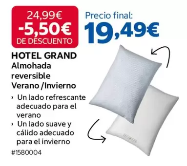 Almohada Reversible Verano/Invierno
