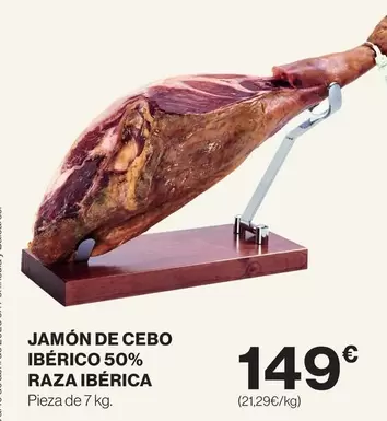 Jamón De Cebo Ibérico 50% Raza Ibérica