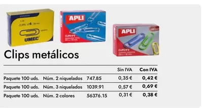 Apli - Clips Metalicos
