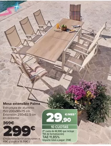 Mesa Extensible Palma