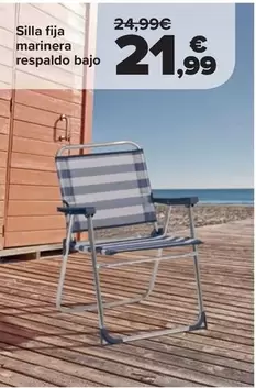 Silla Fija Marinera Respaldo Bajo