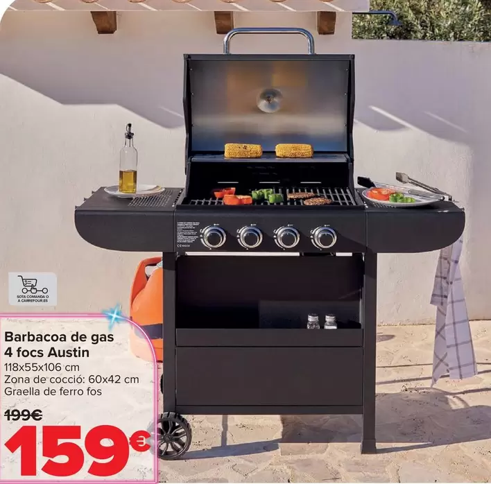 Barbacoa De Gas 4 Fuegos Austin