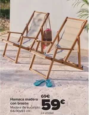 Hamaca Madéra Con Brazos