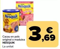 Nesquik - Cacau En Pols Original O Maduixa