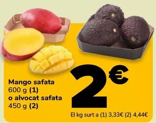 Mango Safata O Alvocat Safata