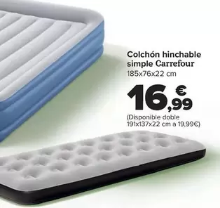 Carrefour - Colchon Hinchable Simple 