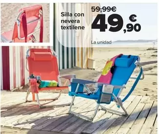 Silla Con Nevera Textilene