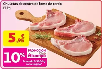 Alcampo - Chuletas De Centro De Lomo De Cerdo