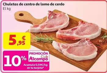 CHULETAS CENTRO CERDO#CENTRO CHULETAS CERDO X6