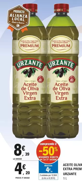 Premium - Aceite Oliva Extra Premium Urzante 