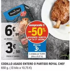 Royal Chef - Codillo Asado Entero O Partido