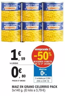 Celorrio - Maiz En Grano Pack